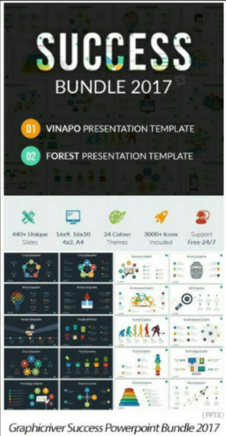 Detail Creativemarket Bundle Powerpoint Template Nomer 36