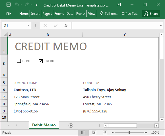 Detail Credit Note Template Nomer 19