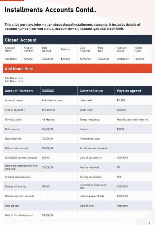 Detail Credit Score Template Nomer 25