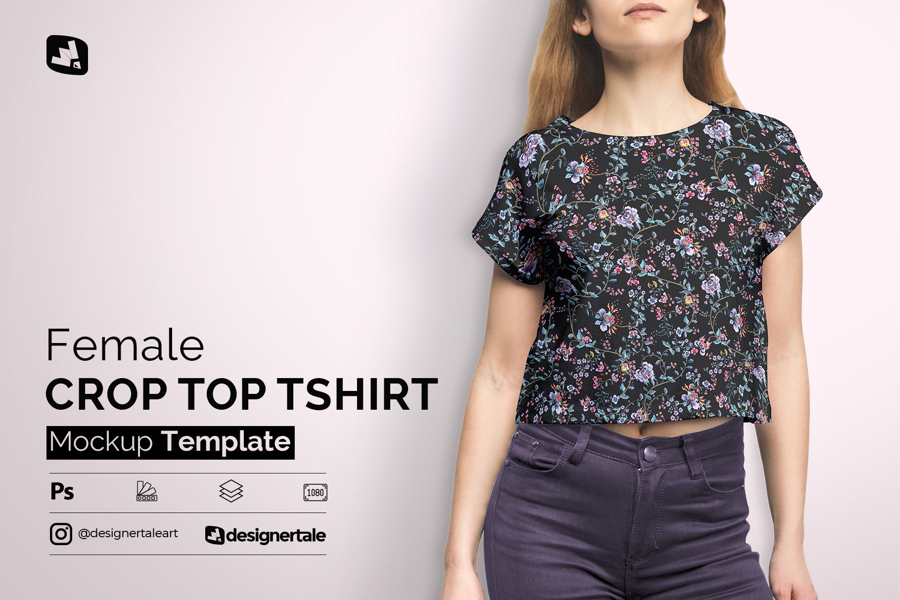 Detail Crop Top T Shirt Template Nomer 27