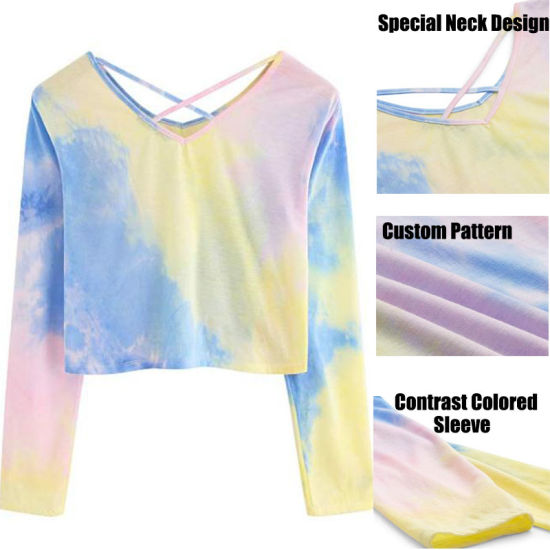 Detail Crop Top T Shirt Template Nomer 30