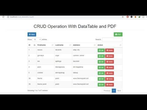 Detail Crud Bootstrap Template Nomer 20