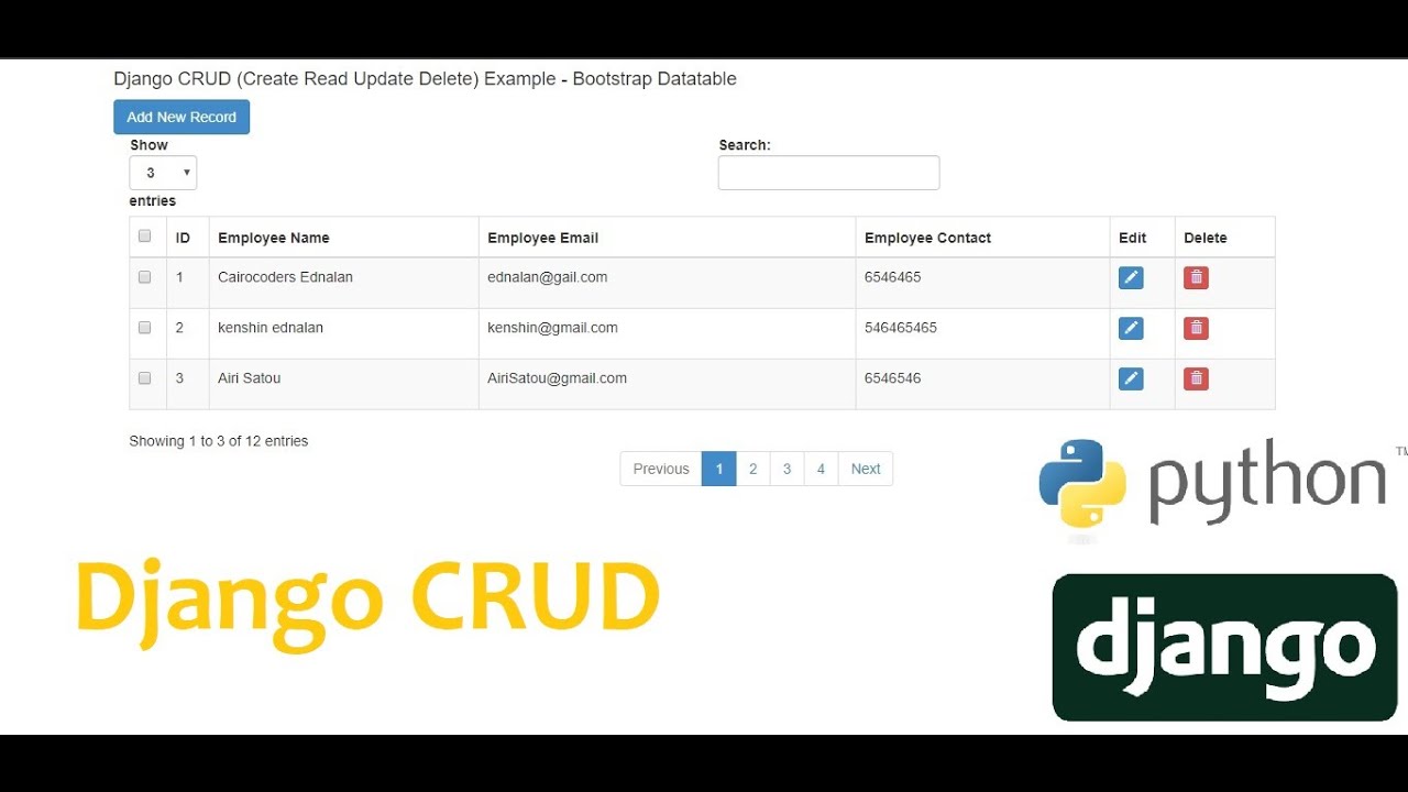 Detail Crud Bootstrap Template Nomer 27