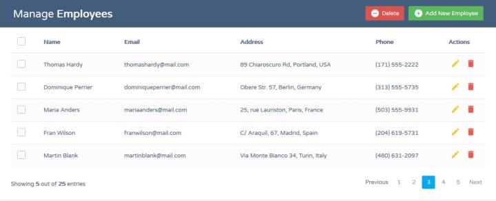 Detail Crud Bootstrap Template Nomer 32