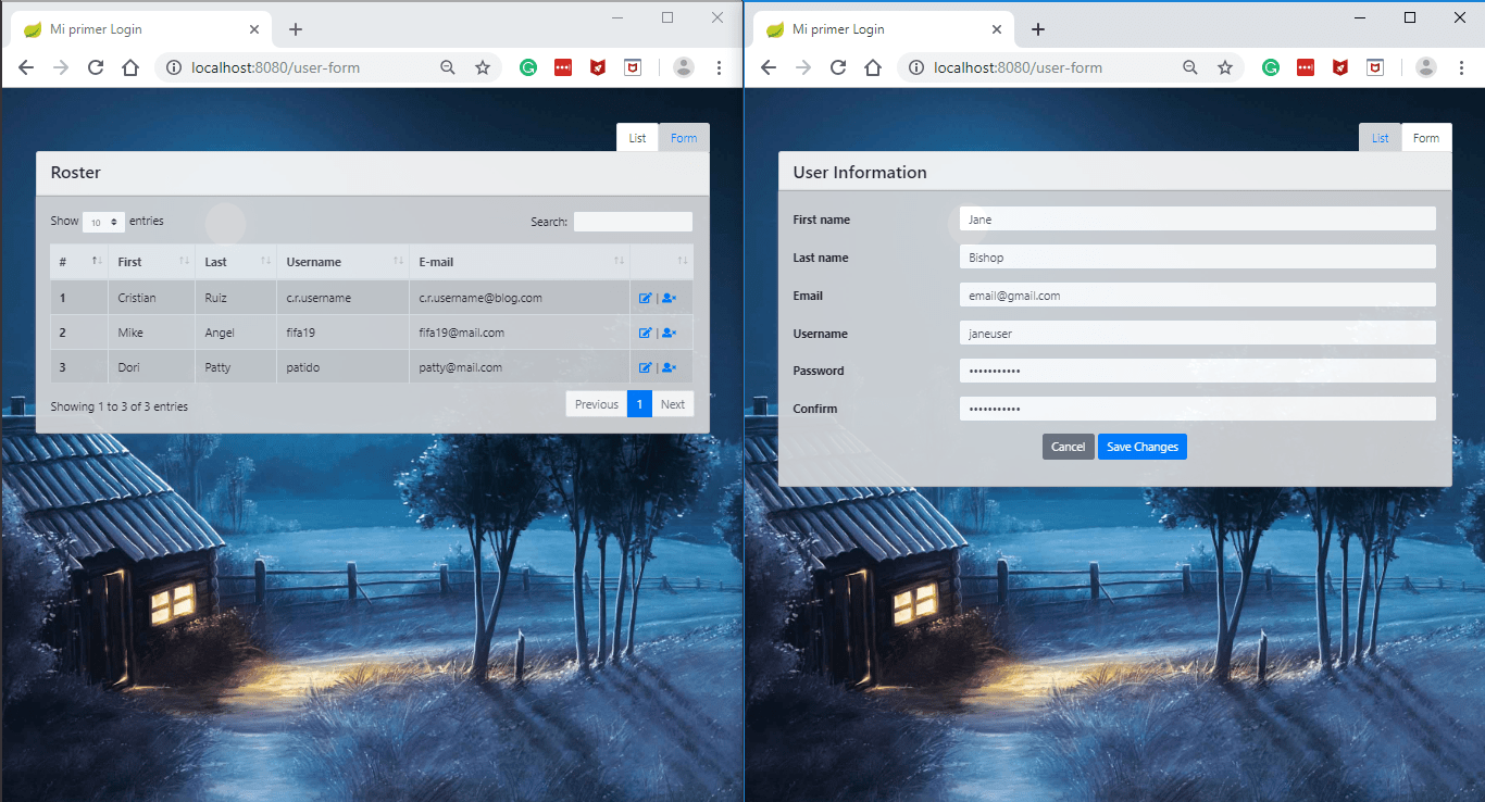 Detail Crud Bootstrap Template Nomer 38