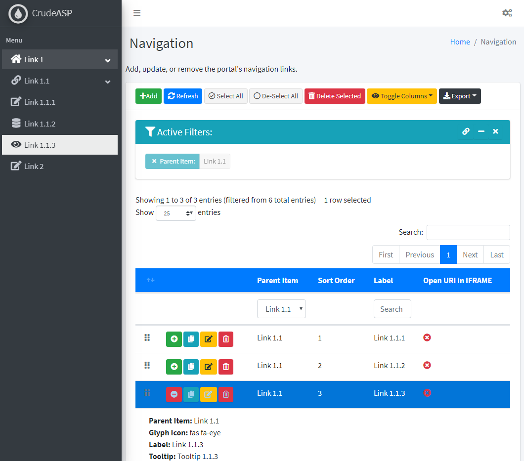 Detail Crud Bootstrap Template Nomer 40