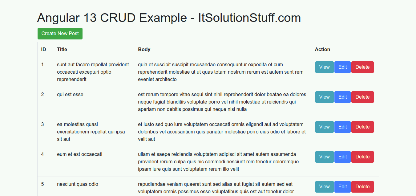 Detail Crud Bootstrap Template Nomer 44
