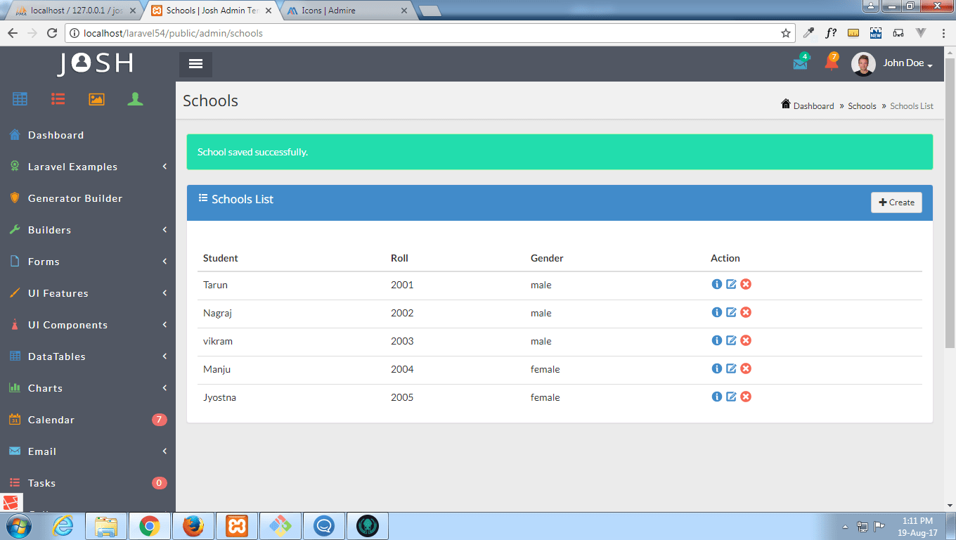Detail Crud Bootstrap Template Nomer 46