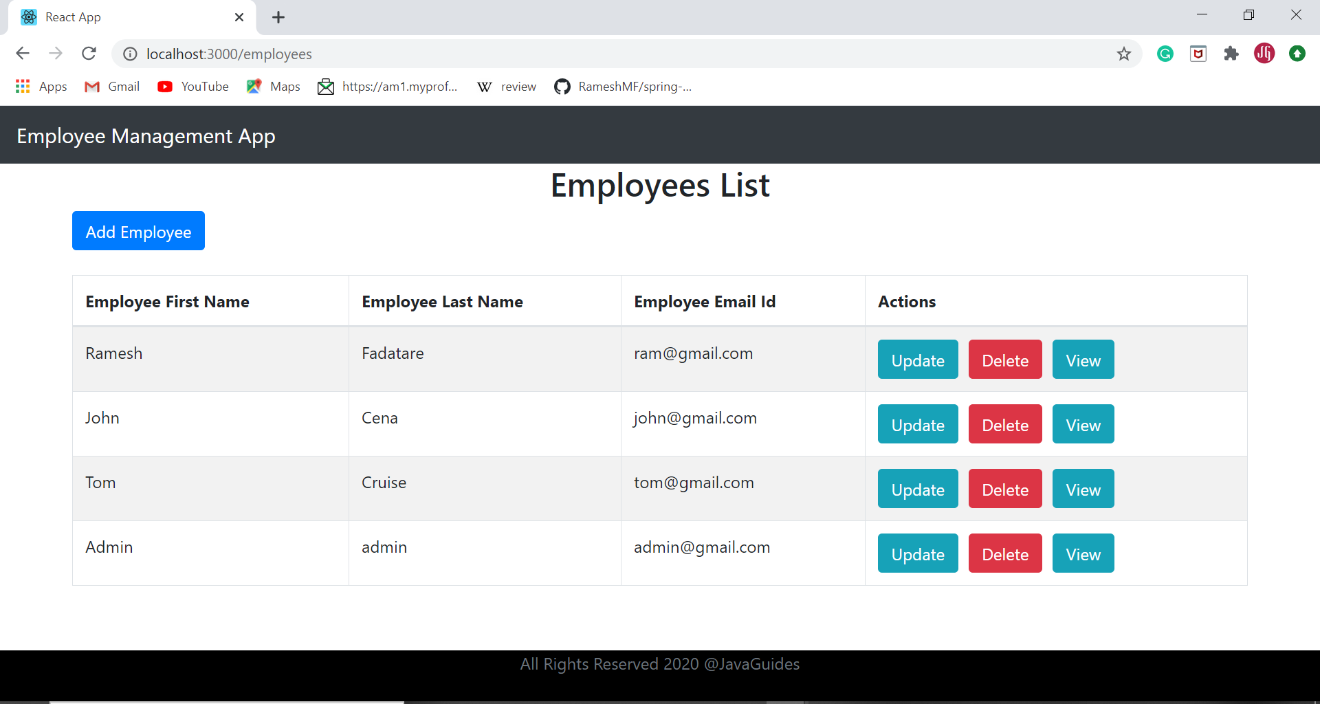 Detail Crud Bootstrap Template Nomer 52