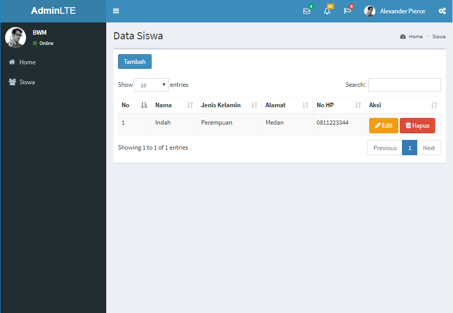 Detail Crud Template Bootstrap Free Download Nomer 20