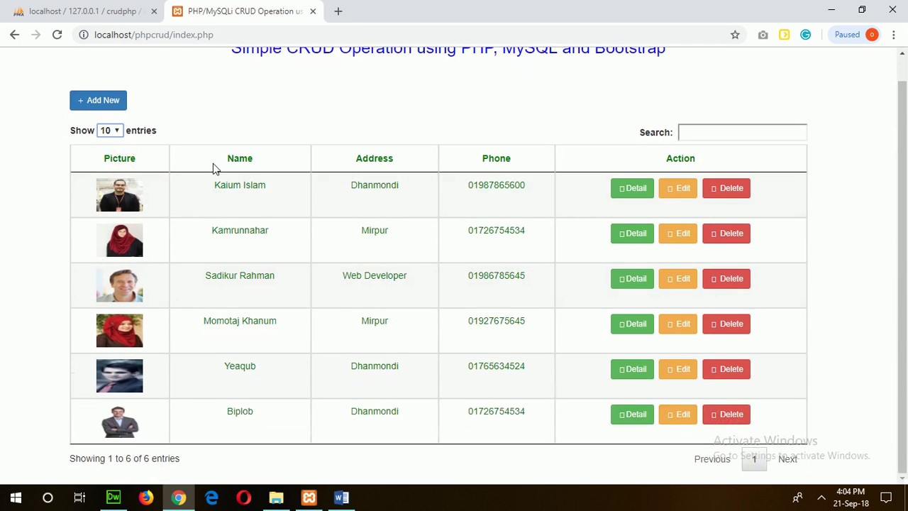 Detail Crud Template Bootstrap Free Download Nomer 22