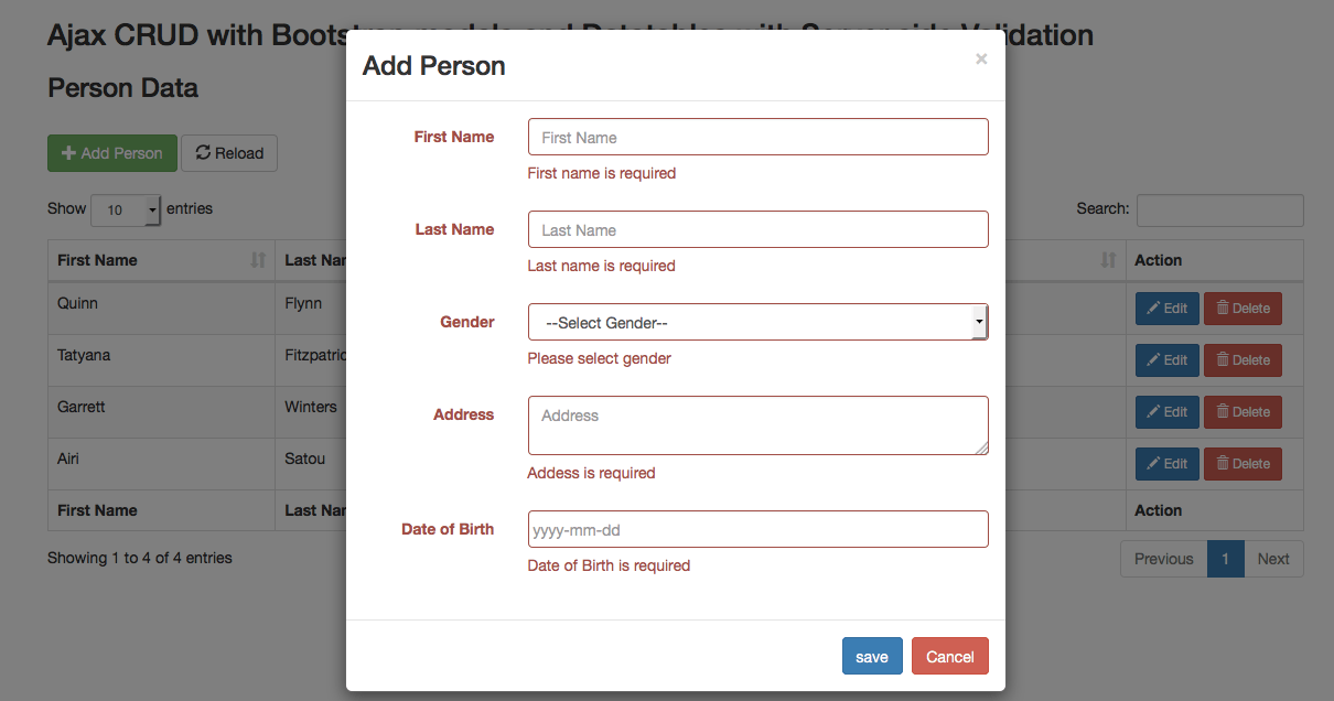 Detail Crud Template Bootstrap Free Download Nomer 24