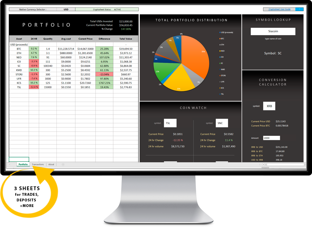 Detail Cryptocurrency Excel Spreadsheet Template Nomer 13