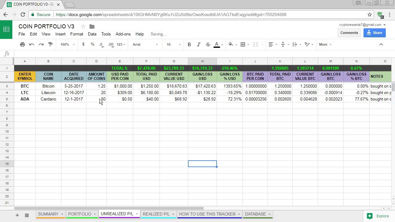 Detail Cryptocurrency Excel Spreadsheet Template Nomer 21