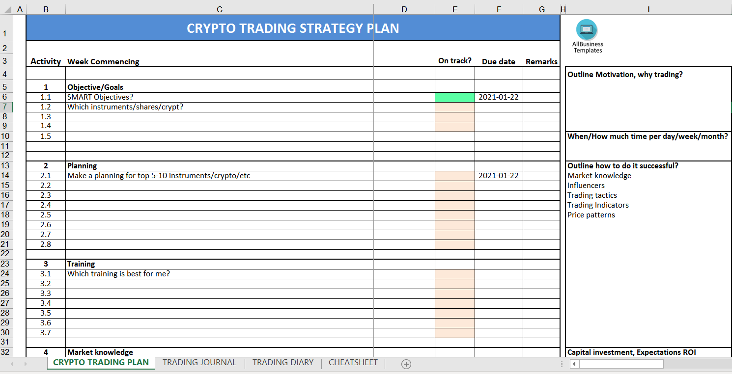 Detail Cryptocurrency Excel Spreadsheet Template Nomer 37