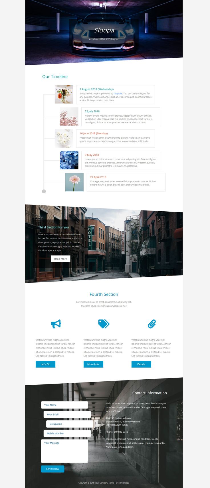 Detail Css Template One Page Nomer 24