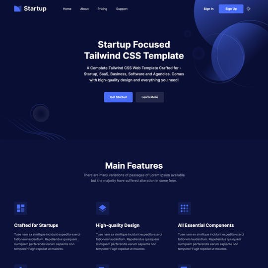 Detail Css Template One Page Nomer 26