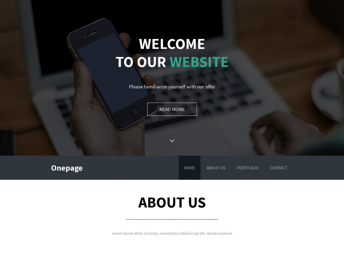 Detail Css Template One Page Nomer 5