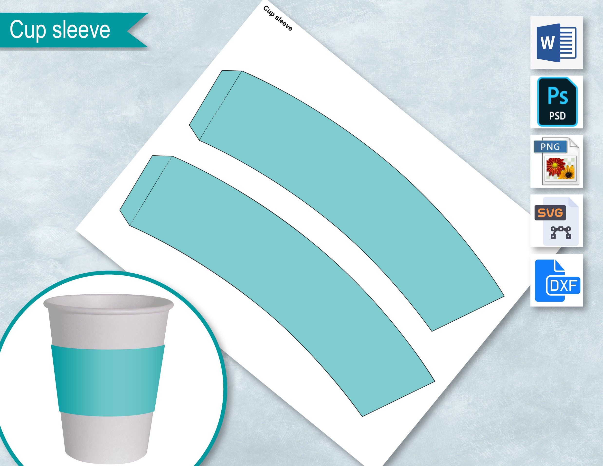 Detail Cup Sleeve Template Nomer 20