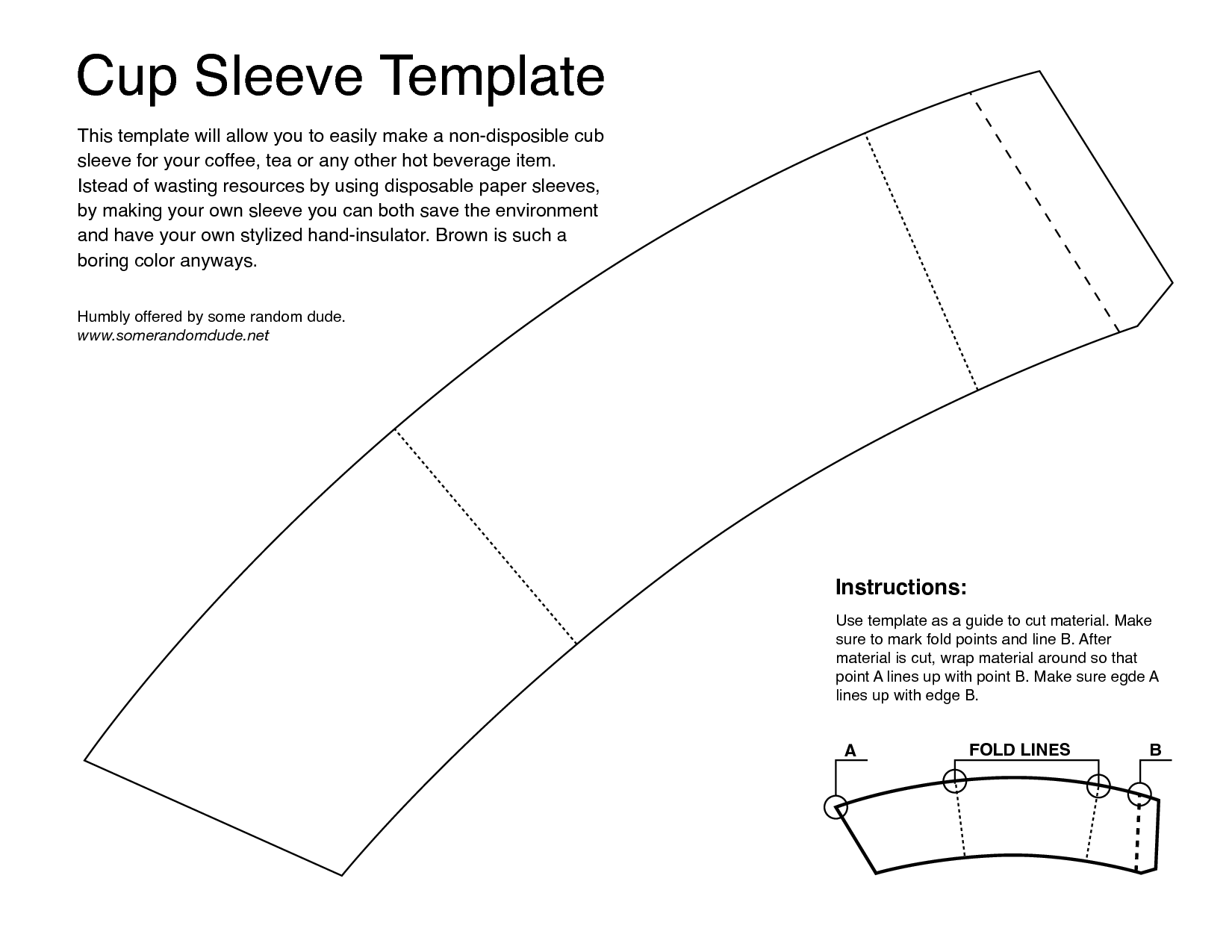 Detail Cup Sleeve Template Size Nomer 5