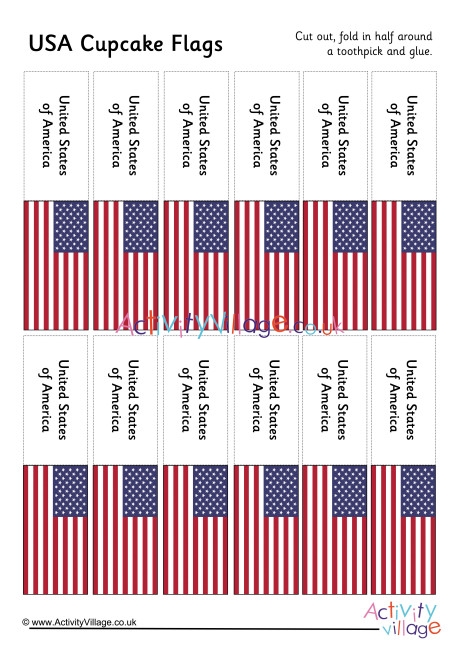 Detail Cupcake Flag Template Nomer 29