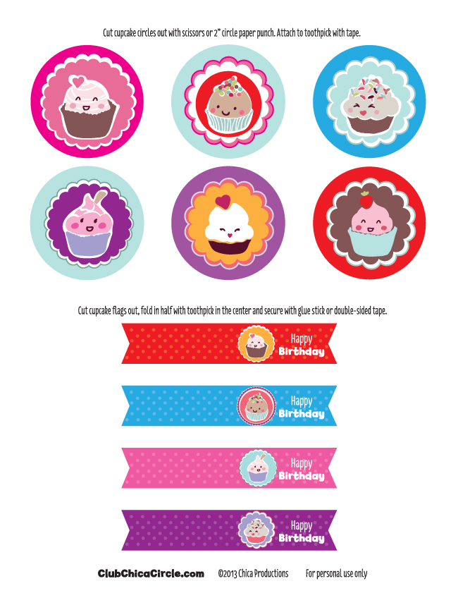 Detail Cupcake Flag Template Nomer 38