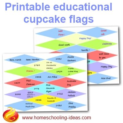 Detail Cupcake Flag Template Nomer 8