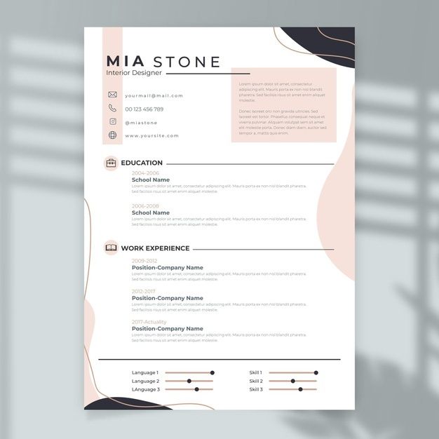 Detail Curriculum Vitae Template Nomer 21