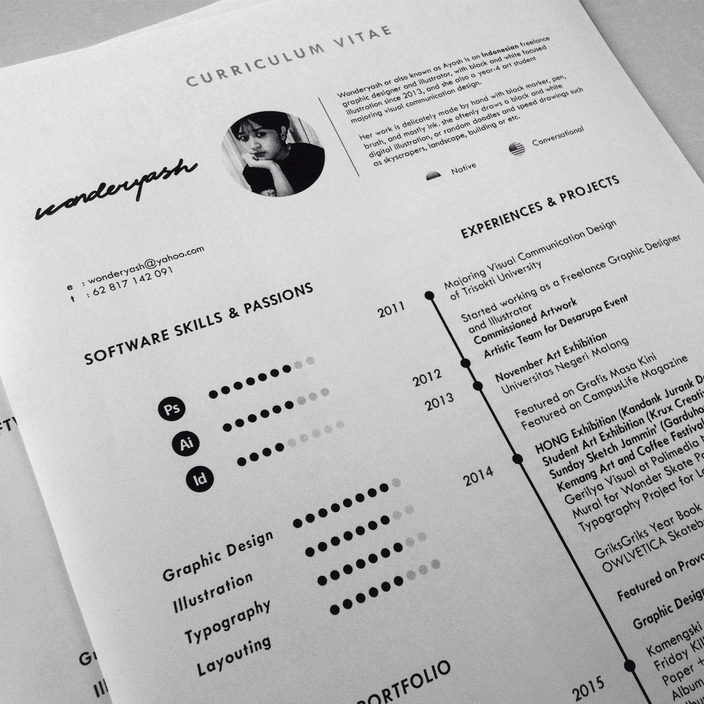 Detail Curriculum Vitae Template Nomer 28