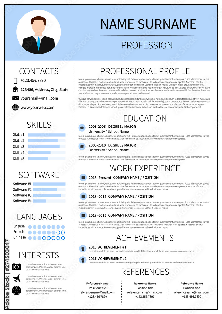 Detail Curriculum Vitae Template Nomer 34