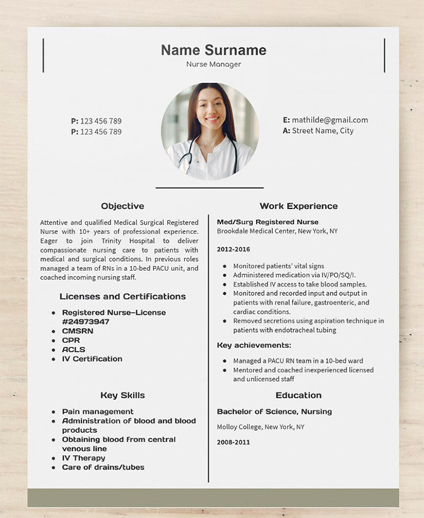 Detail Curriculum Vitae Template Doc Nomer 17