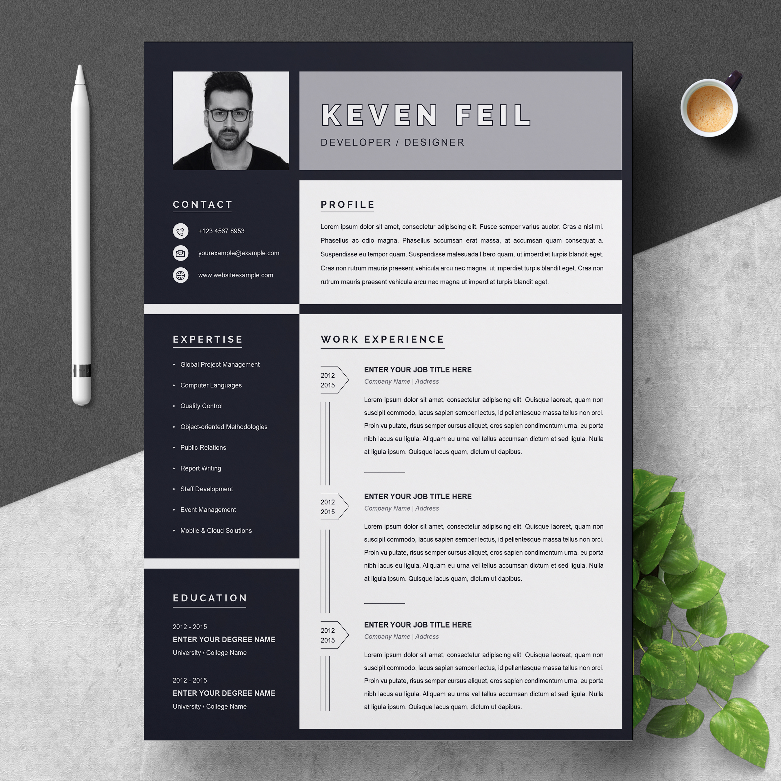 Detail Curriculum Vitae Template Download Nomer 26