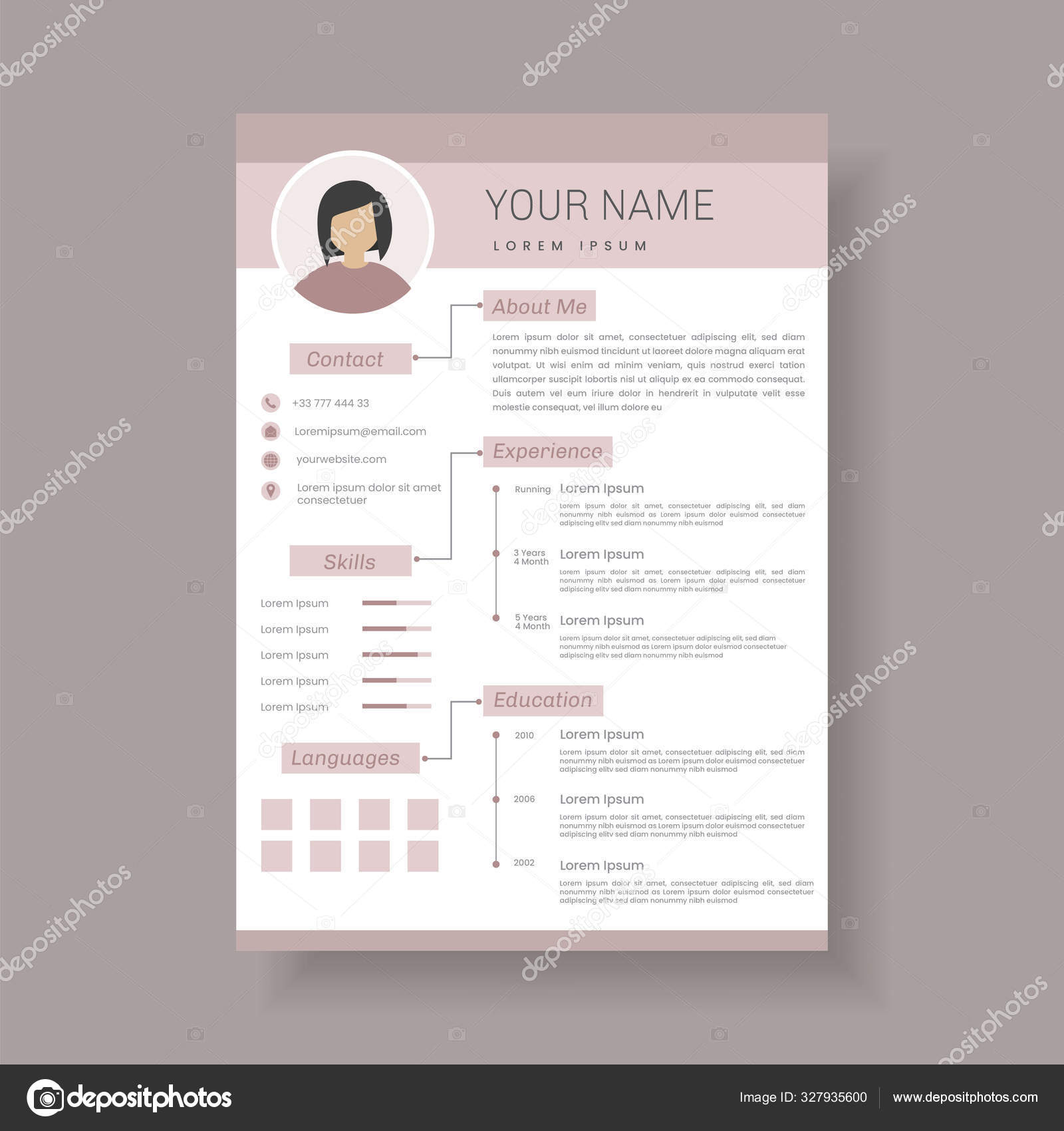 Detail Curriculum Vitae Template Download Nomer 28