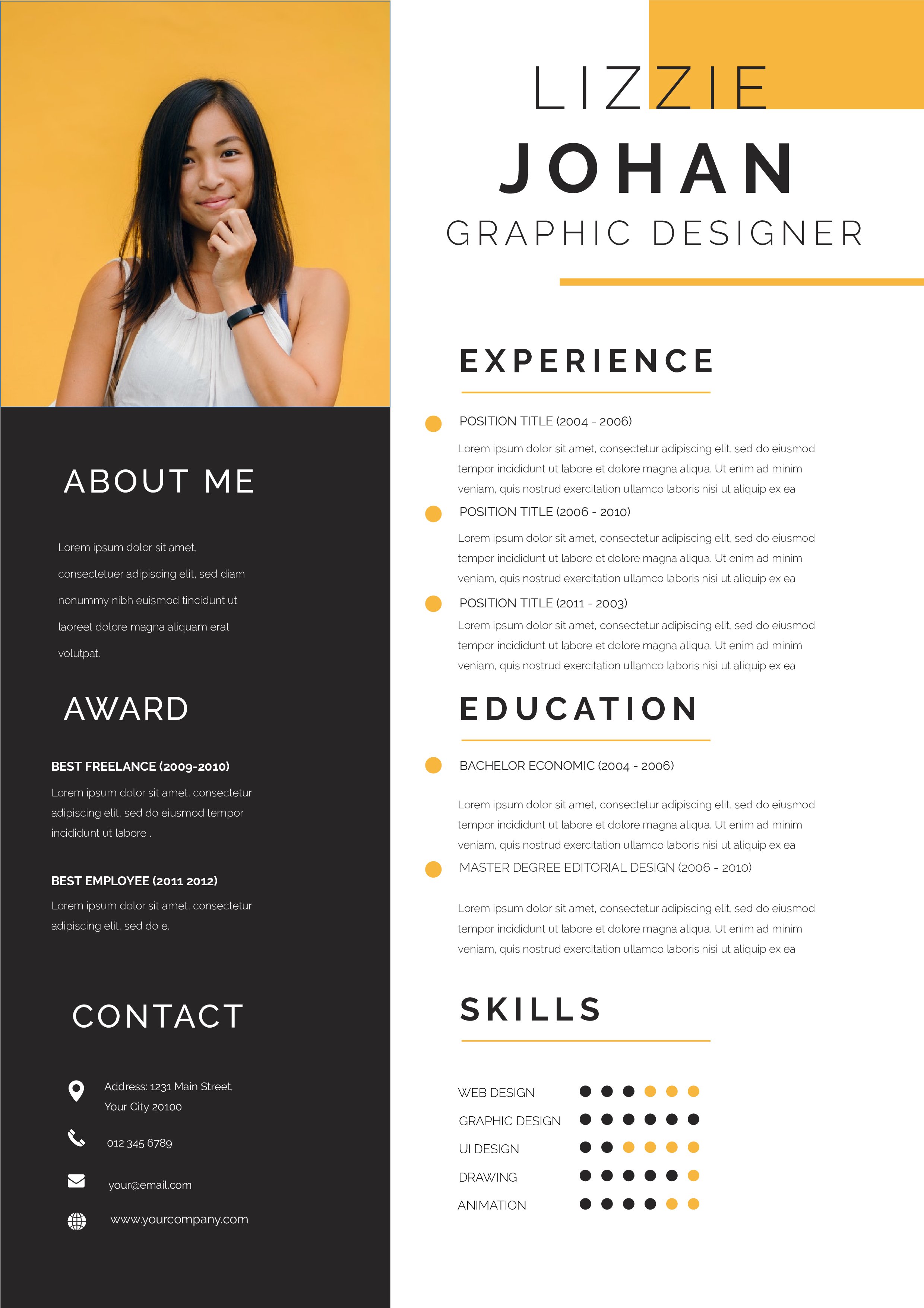 Detail Curriculum Vitae Template Download Nomer 35