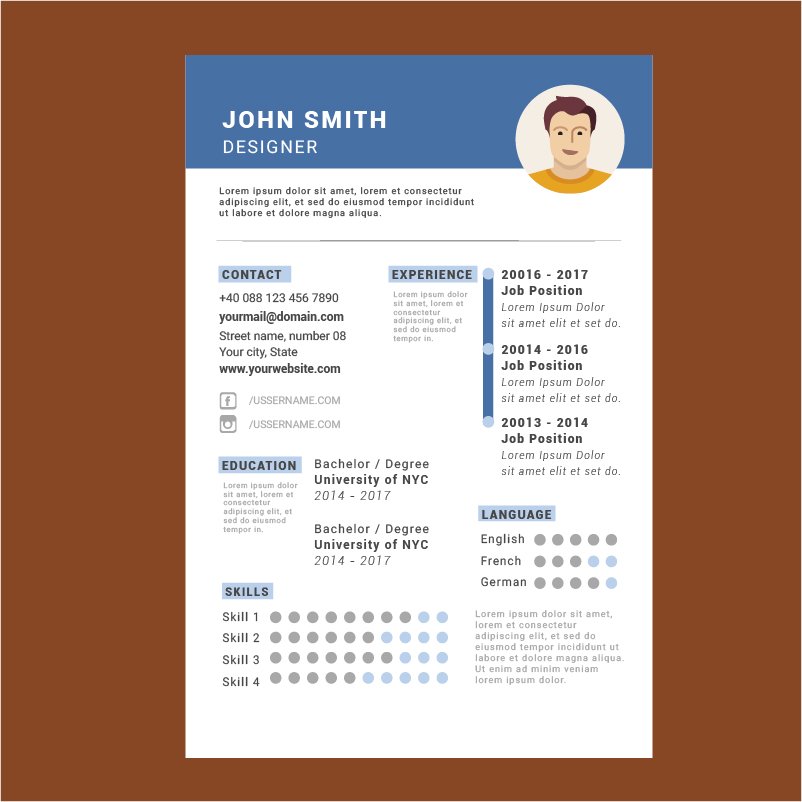 Detail Curriculum Vitae Template Download Nomer 37