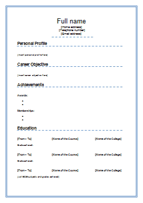 Detail Curriculum Vitae Template Download Nomer 49