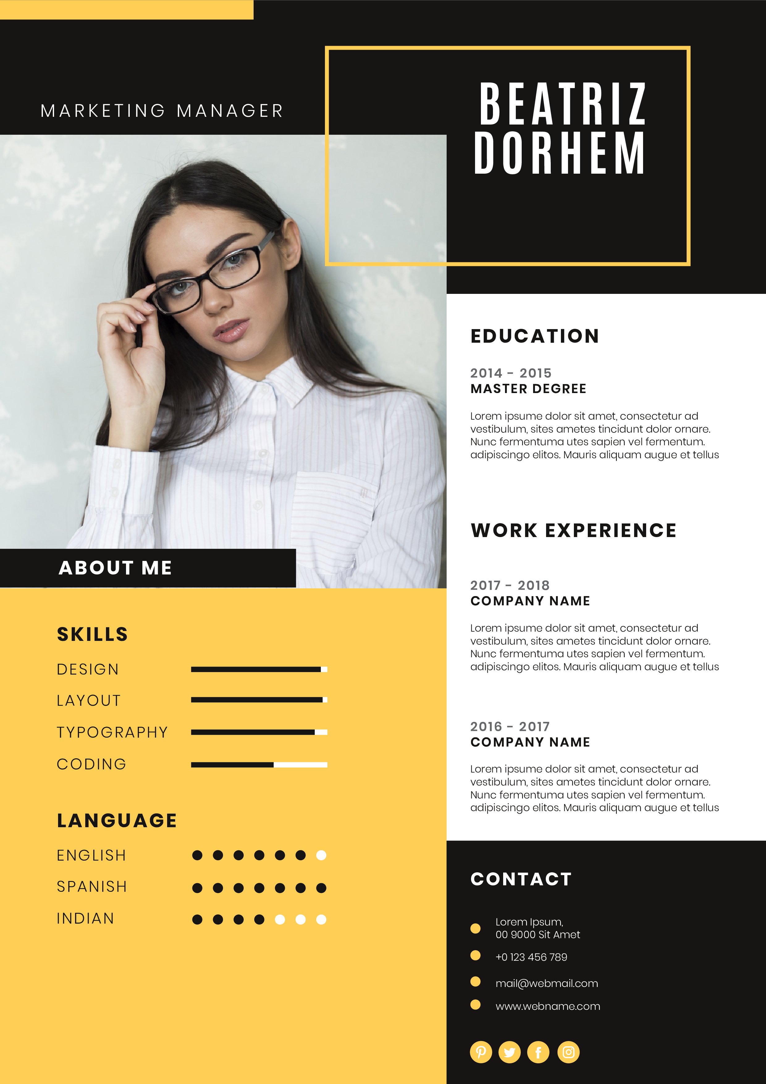 Detail Curriculum Vitae Template Download Nomer 51