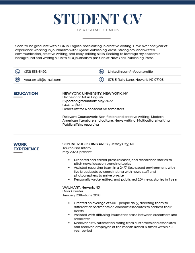 Detail Curriculum Vitae Template Examples Nomer 14