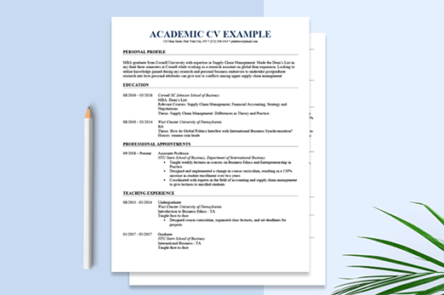 Detail Curriculum Vitae Template Examples Nomer 17