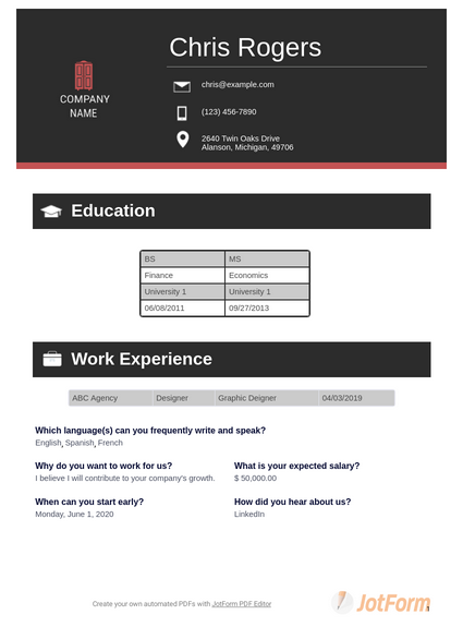 Detail Curriculum Vitae Template Examples Nomer 47