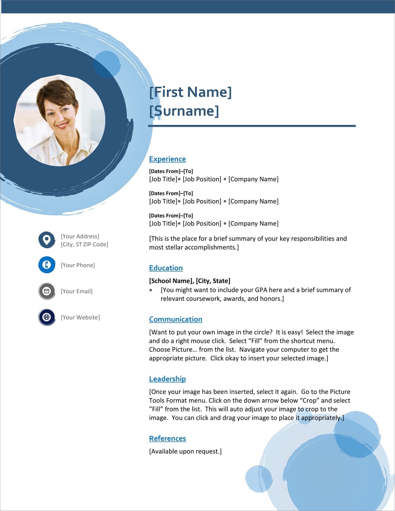 Detail Curriculum Vitae Template Free Nomer 31