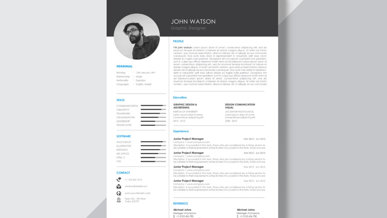 Detail Curriculum Vitae Template Free Nomer 38