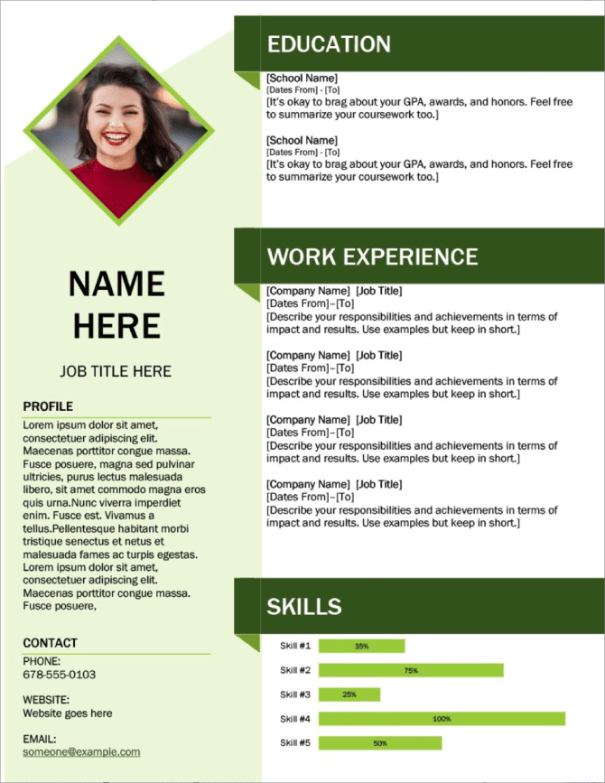 Detail Curriculum Vitae Template Free Nomer 54