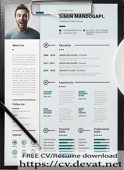 Detail Curriculum Vitae Template Word Nomer 21