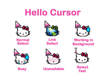 Detail Cursor Hello Kitty Nomer 9