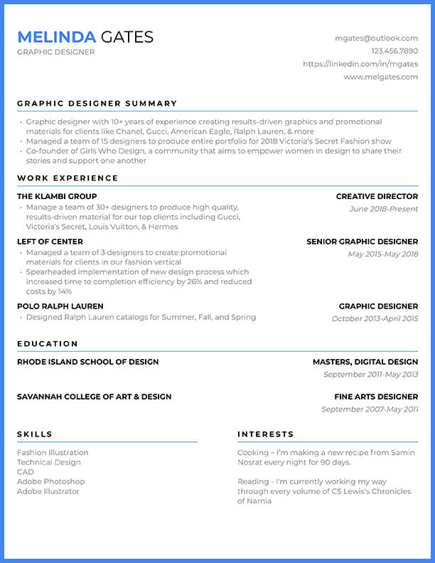 Detail Custom Cv Template Nomer 18