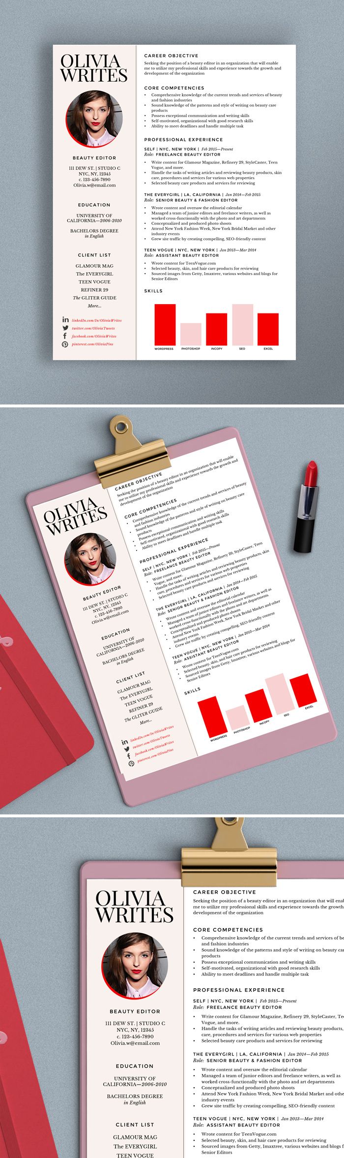 Detail Custom Cv Template Nomer 44