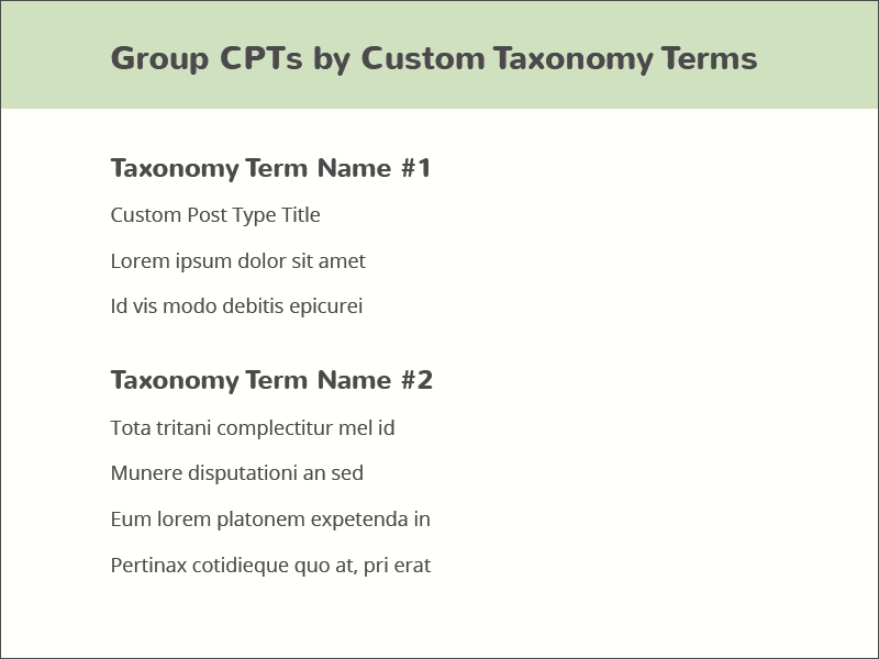 Detail Custom Post Type Taxonomy Template Nomer 32