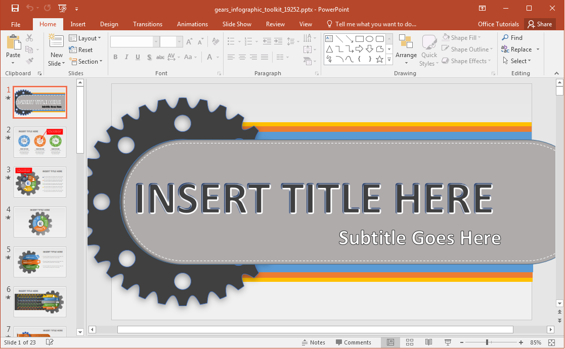 Detail Custom Ppt Template Nomer 14