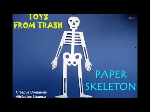 Detail Cut Out Paper Skeleton Template Nomer 32